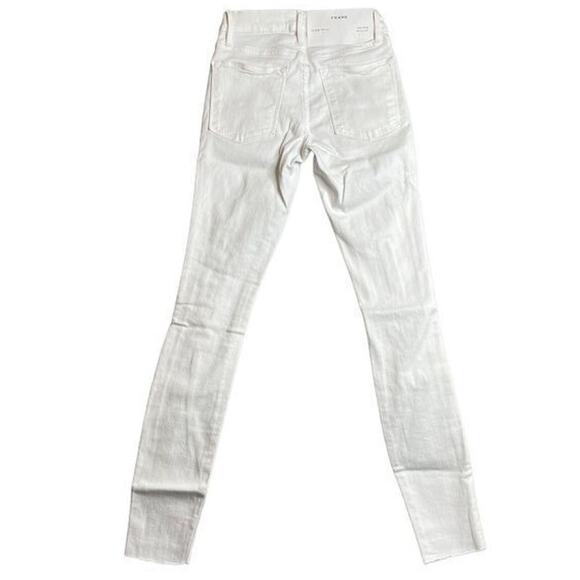 Frame Denim Womens Lehigh Skinny Fit Distressed Frayed‎ Hems Jeans Size 27 New - Picture 2 of 12
